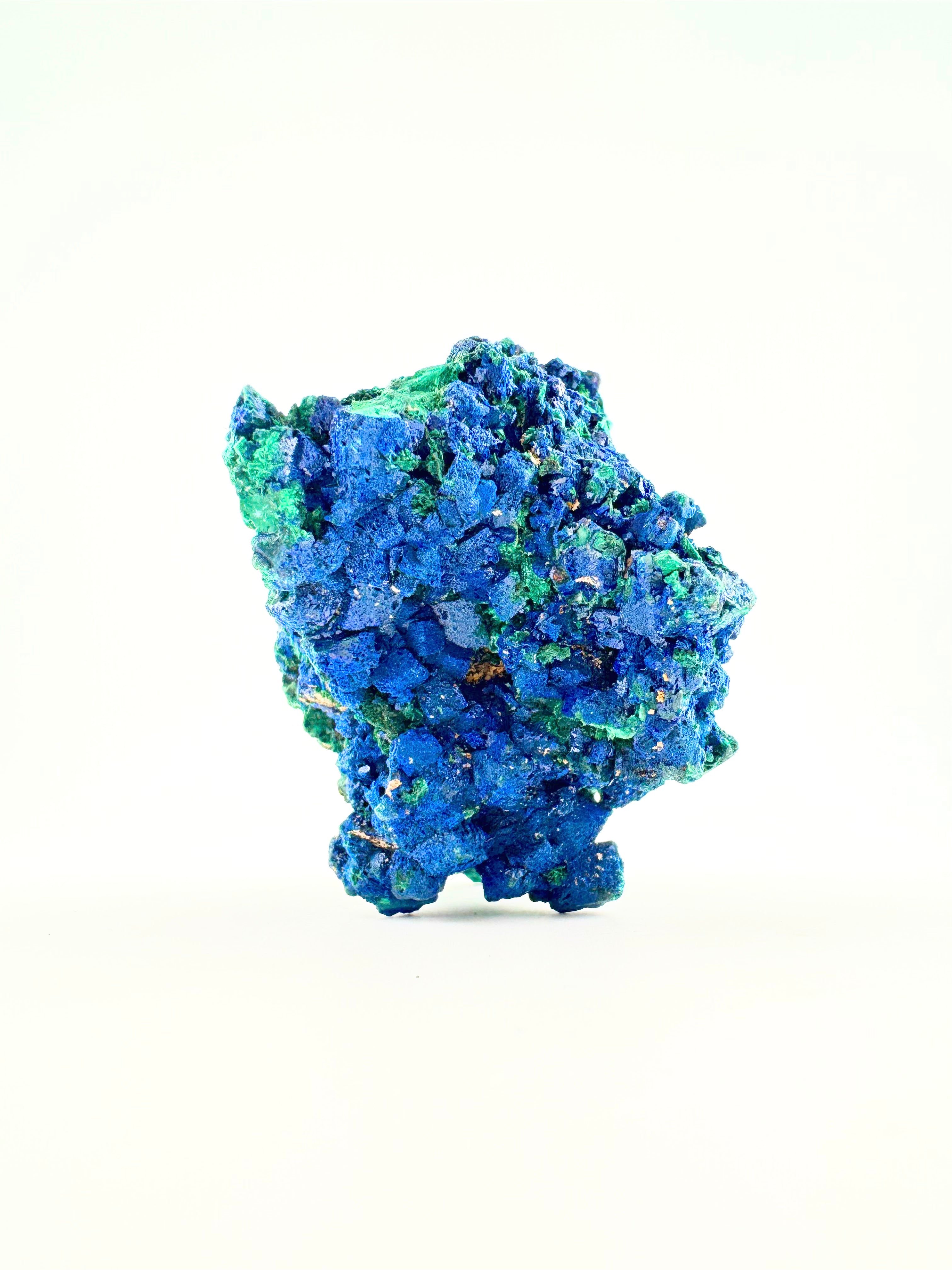 Azurite with Malachite