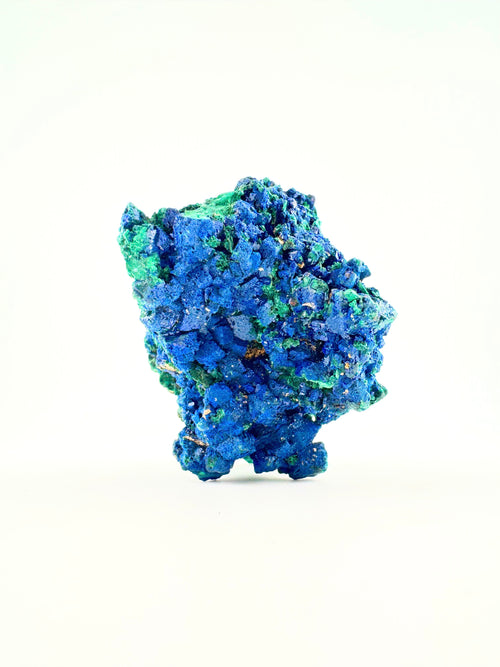 Azurite with Malachite