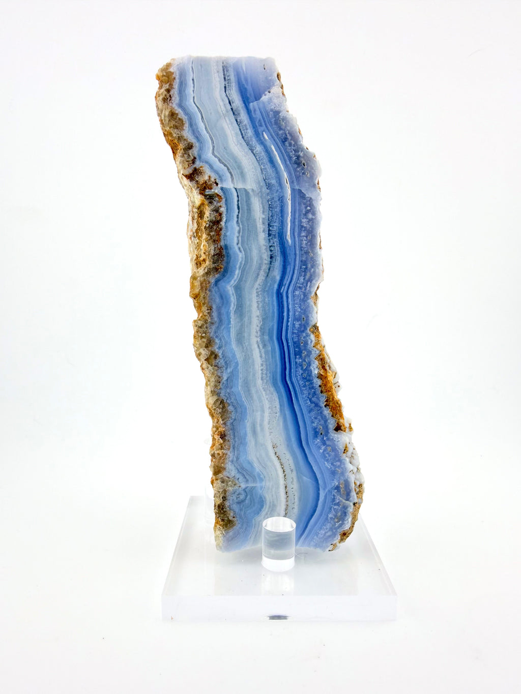 Blue Lace Agate Vertical Cut