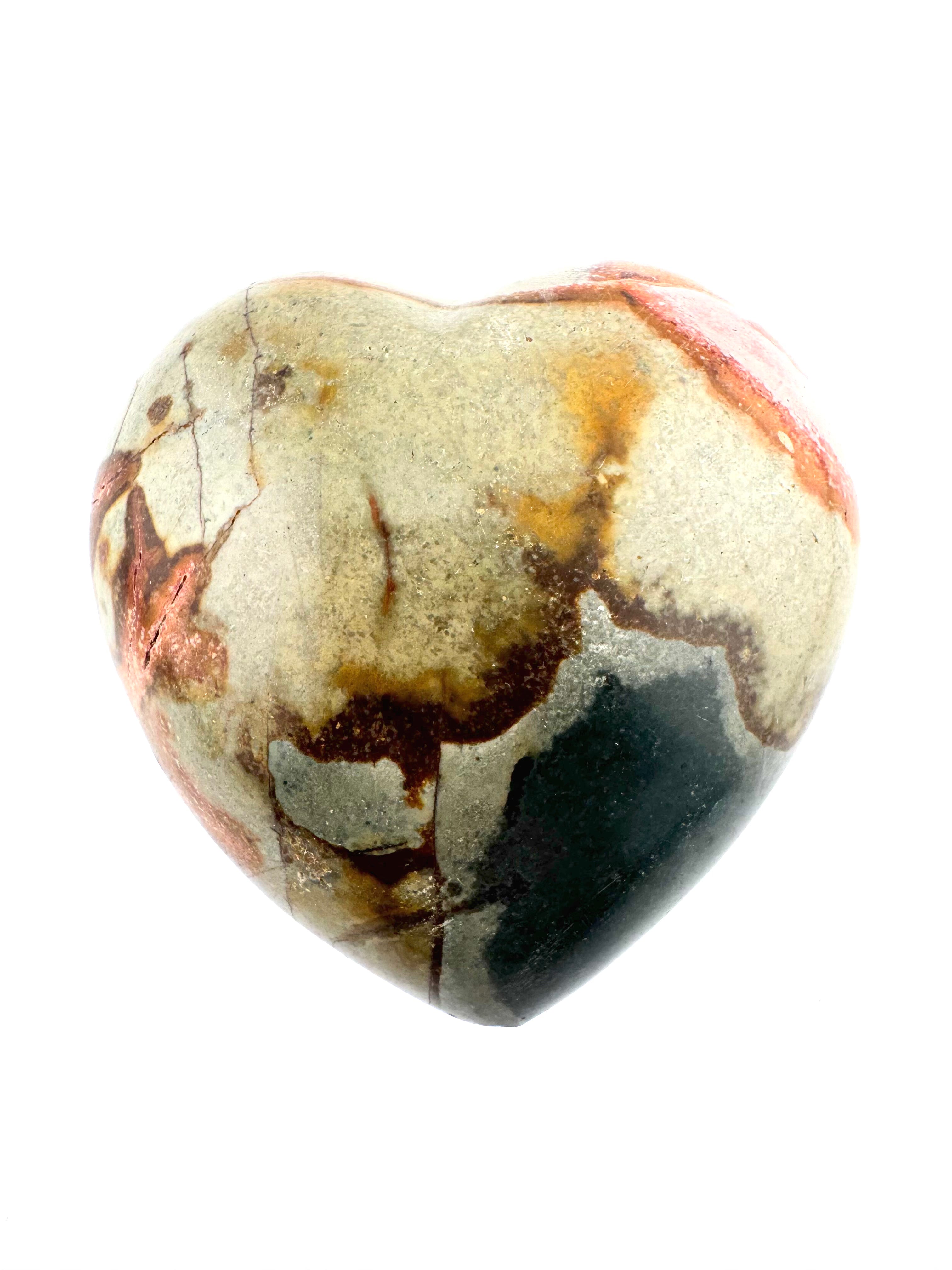 Polychrome Jasper Heart