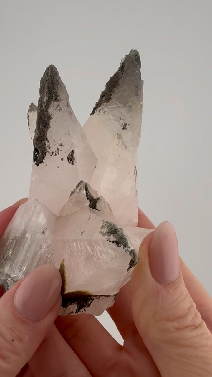 Pink Calcite with Chlorite