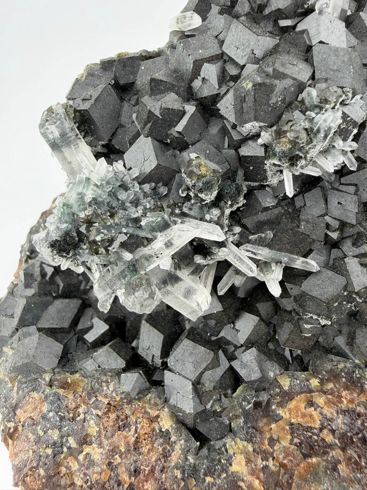 Galena, Garnet, Calcite & Quartz