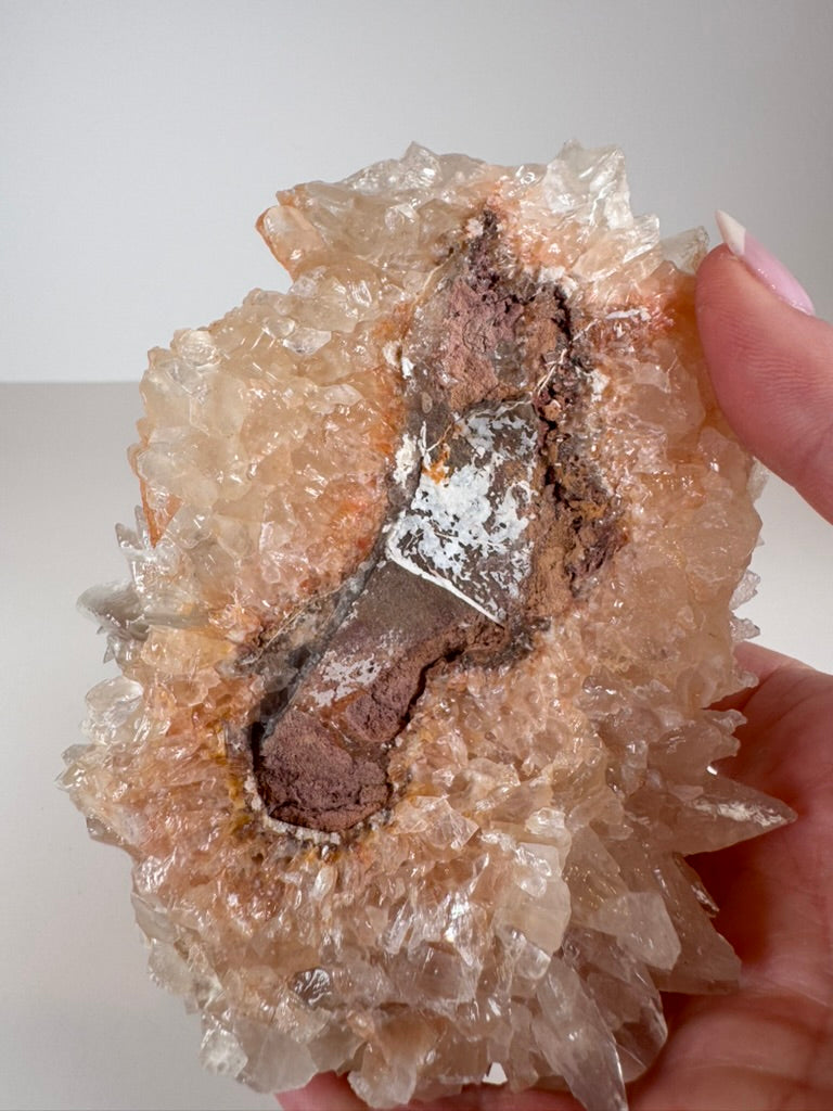 Pink Dogtooth Calcite Hedgehog