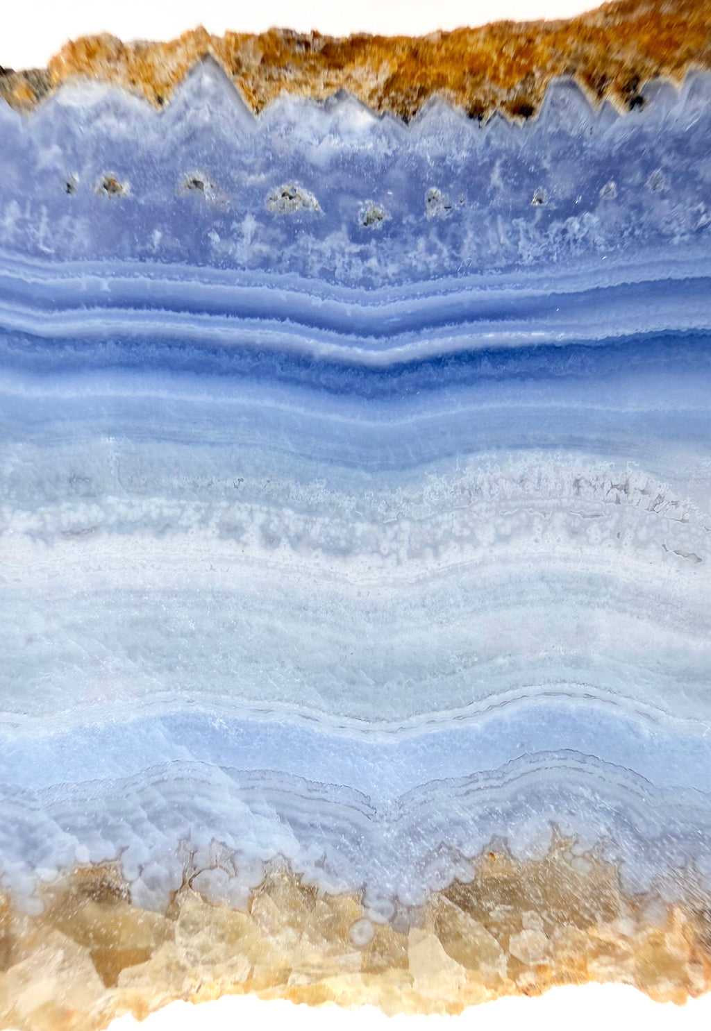 Blue Lace Agate Vertical Cut