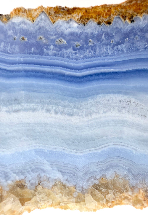 Blue Lace Agate Vertical Cut