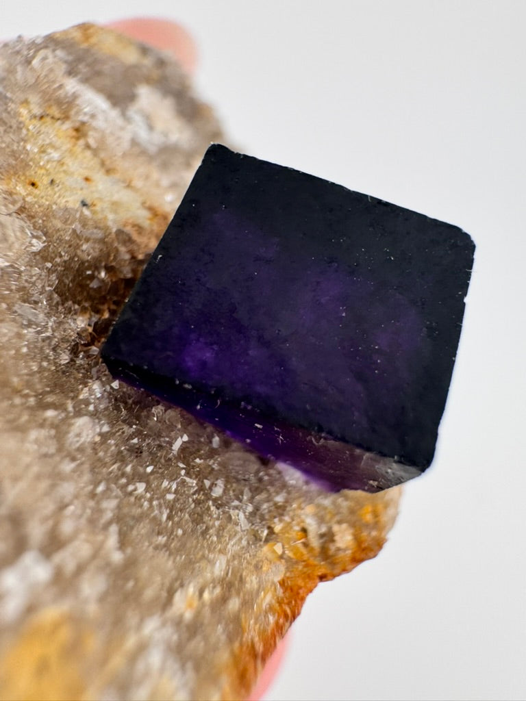 Purple Step Fluorite with Dolomite from Pakistan