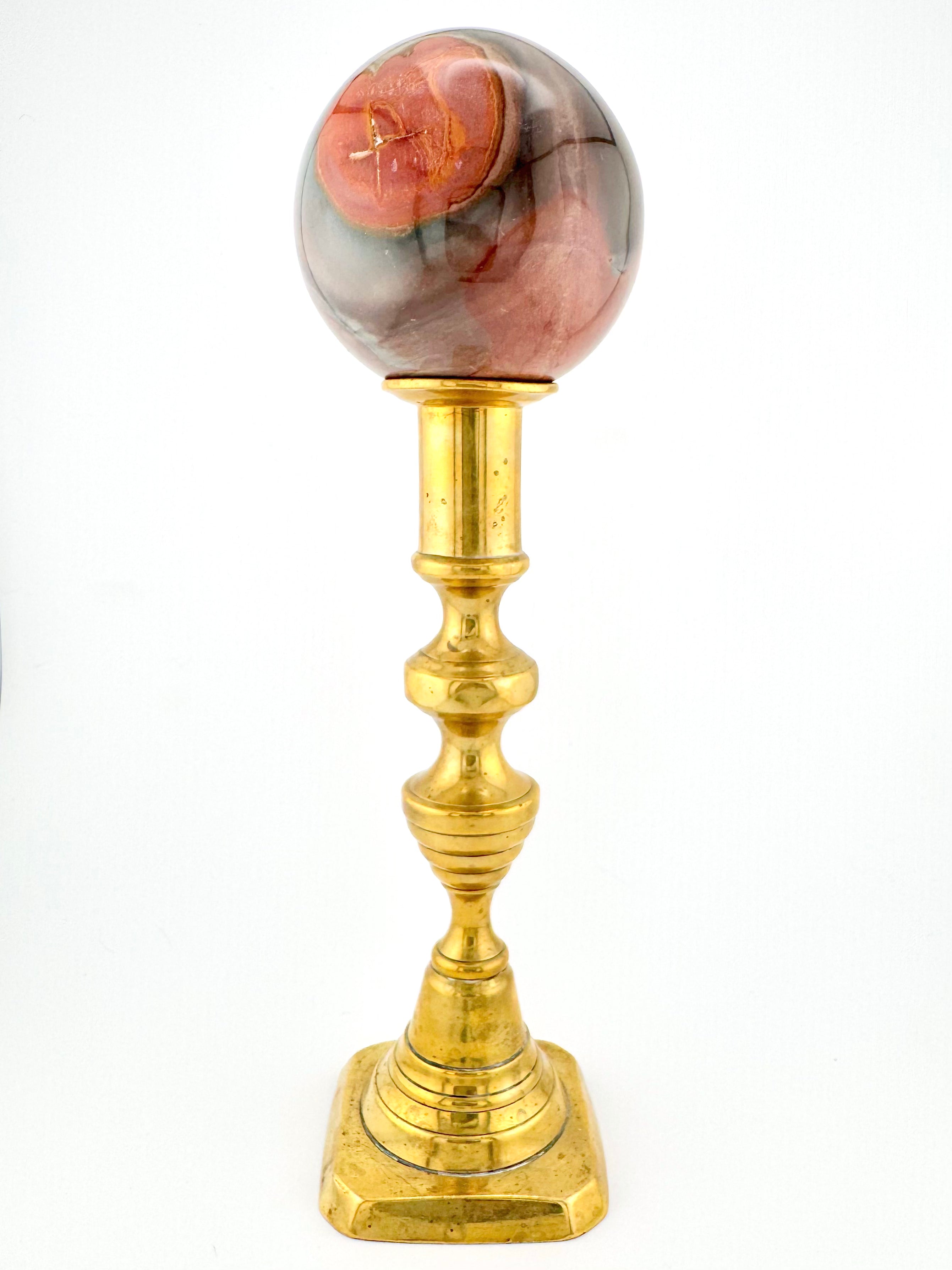 Vintage Victorian Brass Candlestick Holders