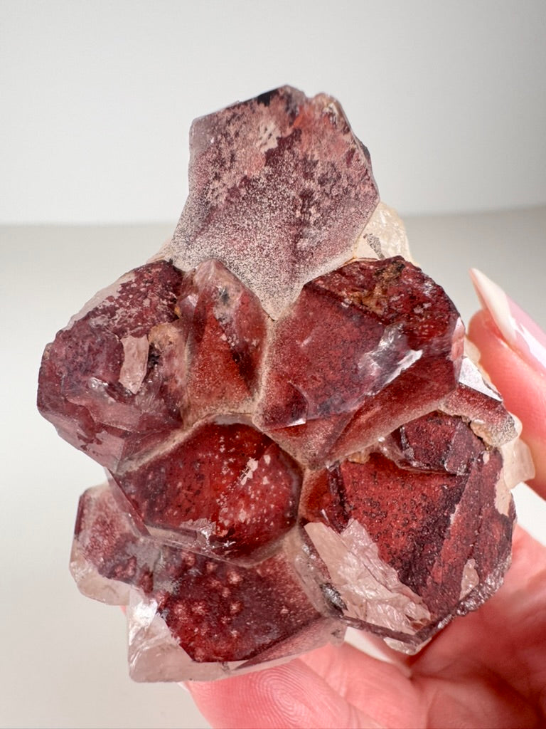 Hematite-Stained Quartz Cluster
