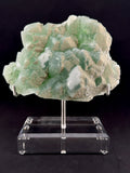 Green Sugar Fluorite with Pyrite, Fujian, China