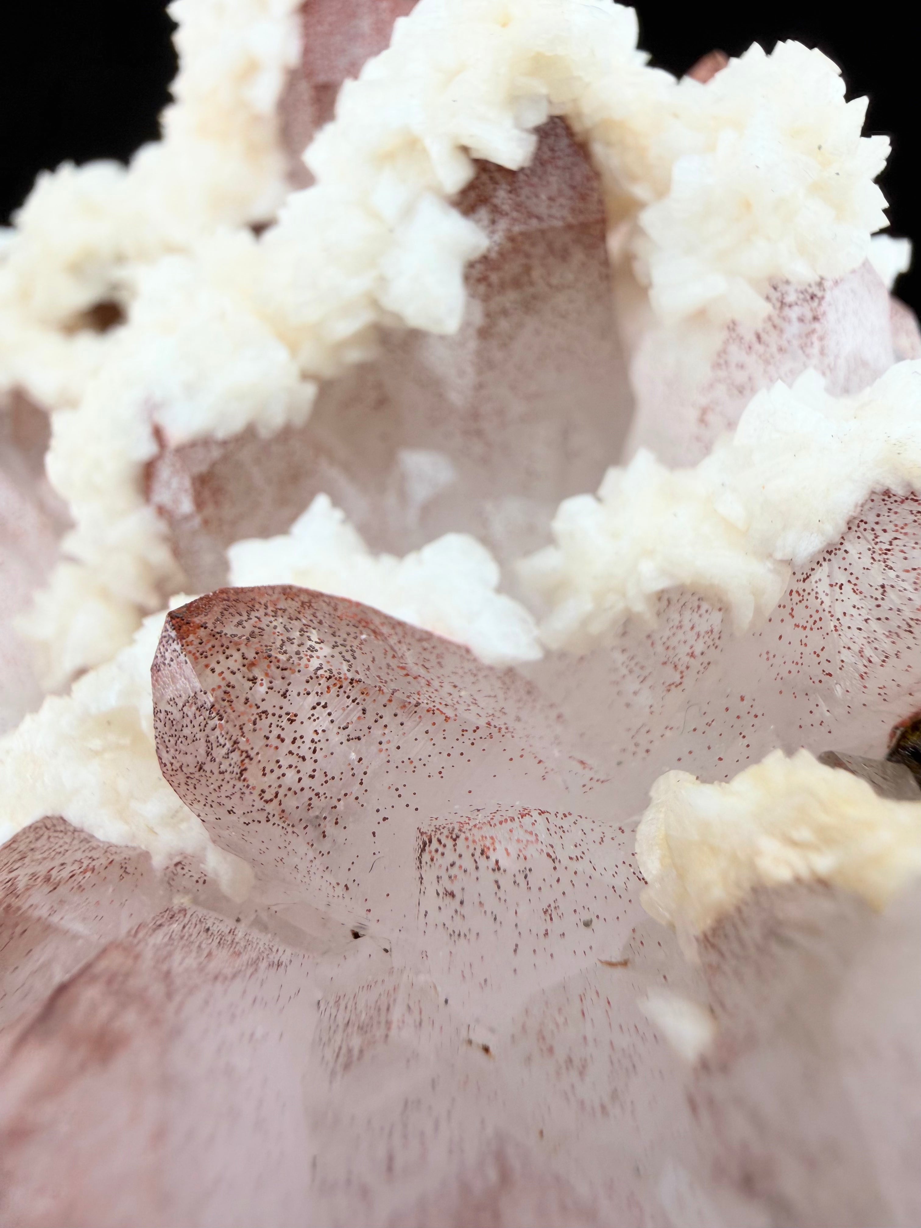 Strawberry Quartz with Dolomite & Pyrite – Jiangxi, China