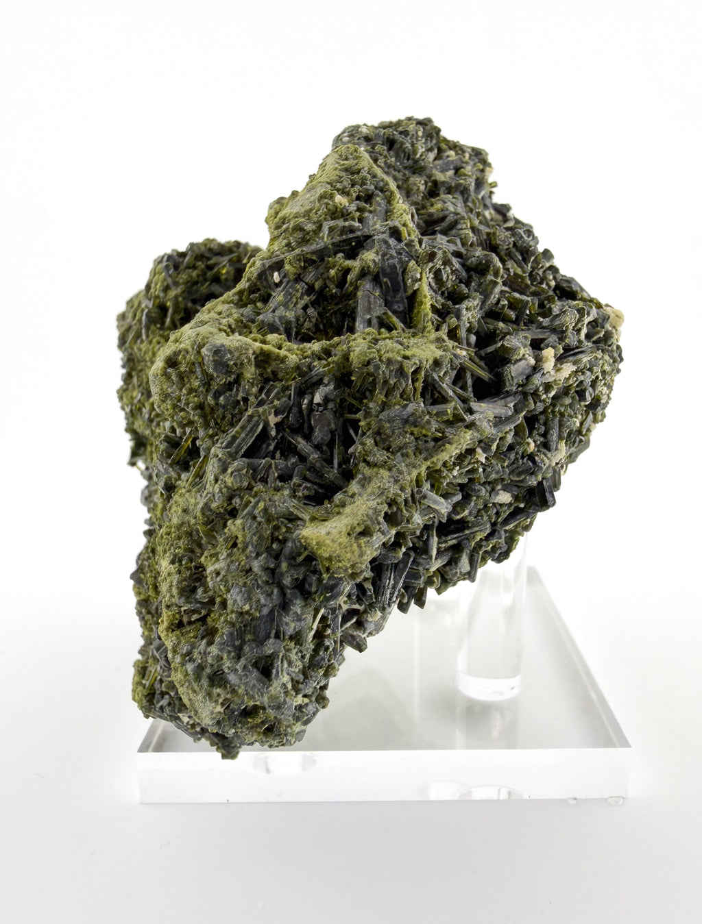 Green Tourmaline with Epidote