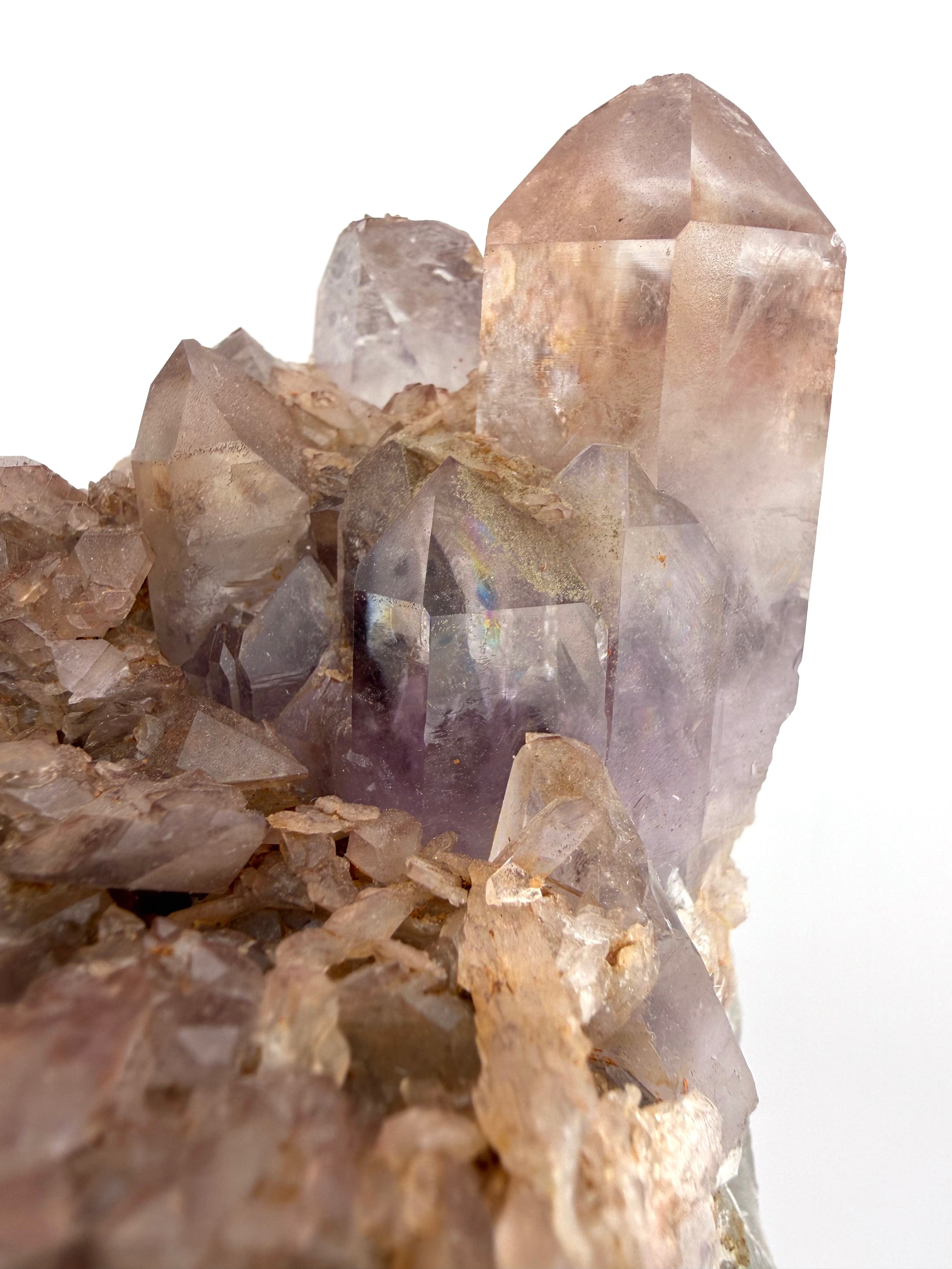 Pink and Violet Elestial Skeleton Quartz