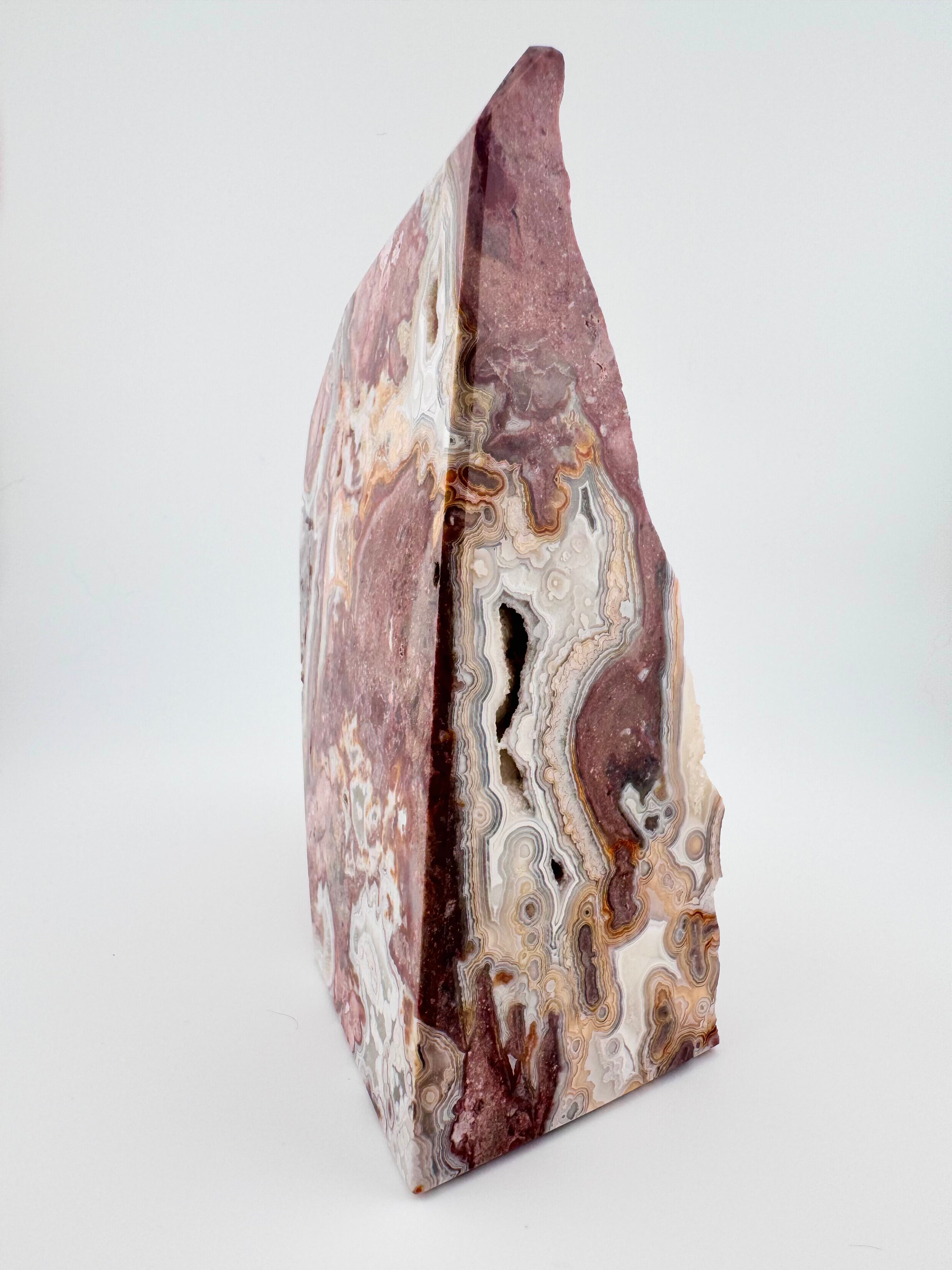 1.7kg Mexico Lace Agate Freeform with Natural Druzy