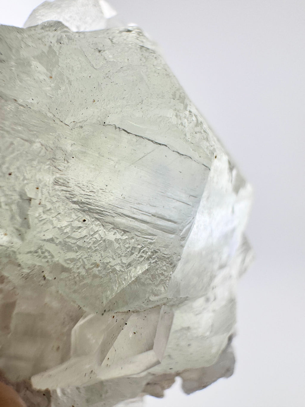 Green Fluorite with Benz Calcite from Fujian