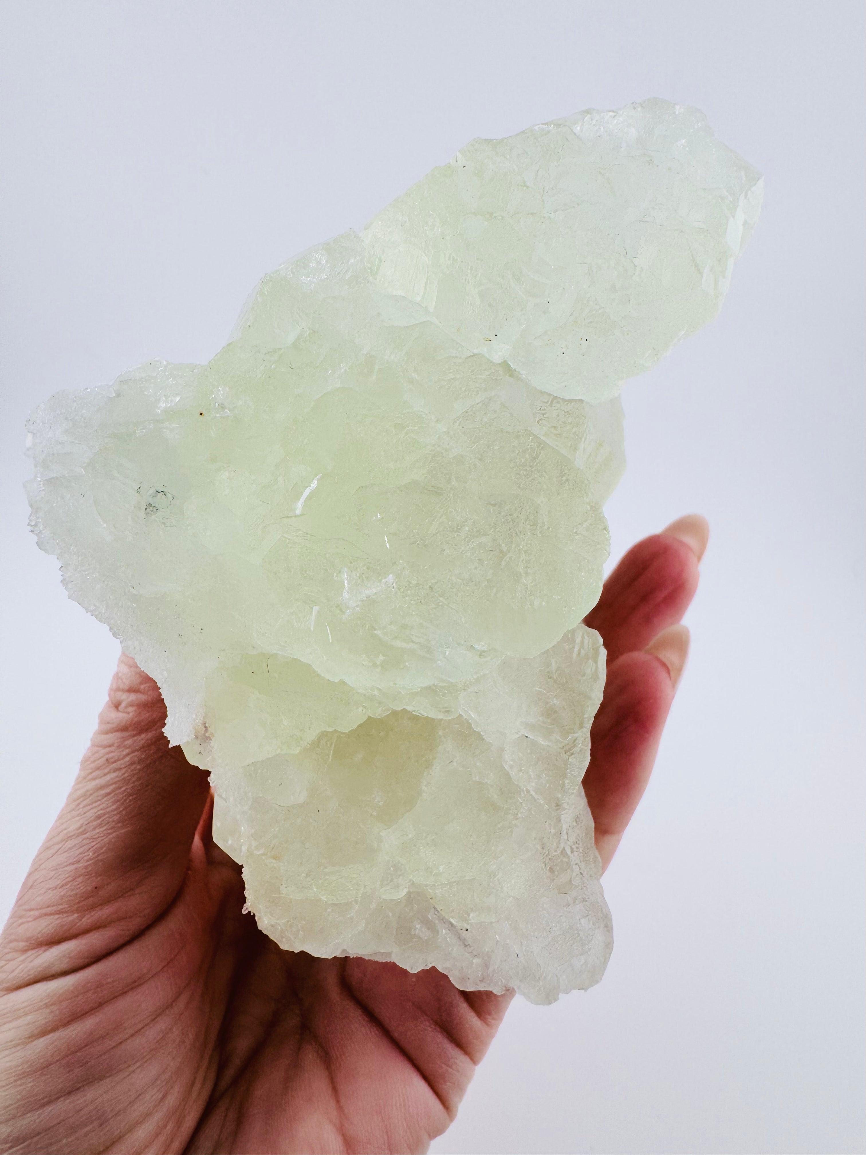 Green Fluorite with Benz Calcite from Fujian