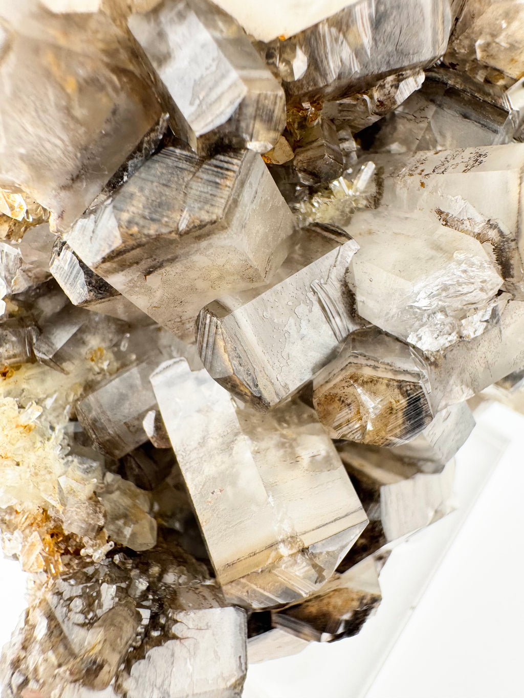 Columnar Benz Calcite (panda) and Quartz Cluster