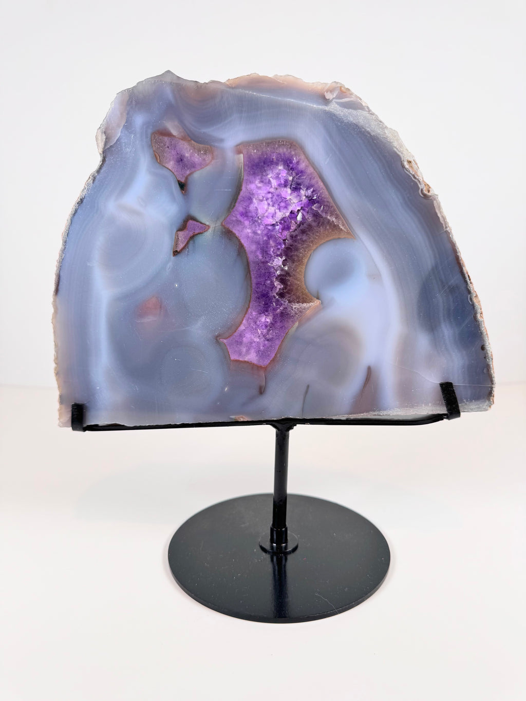 Amethyst Geode Slice from Brazil