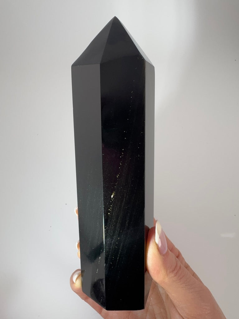 Golden Black Obsidian Tower