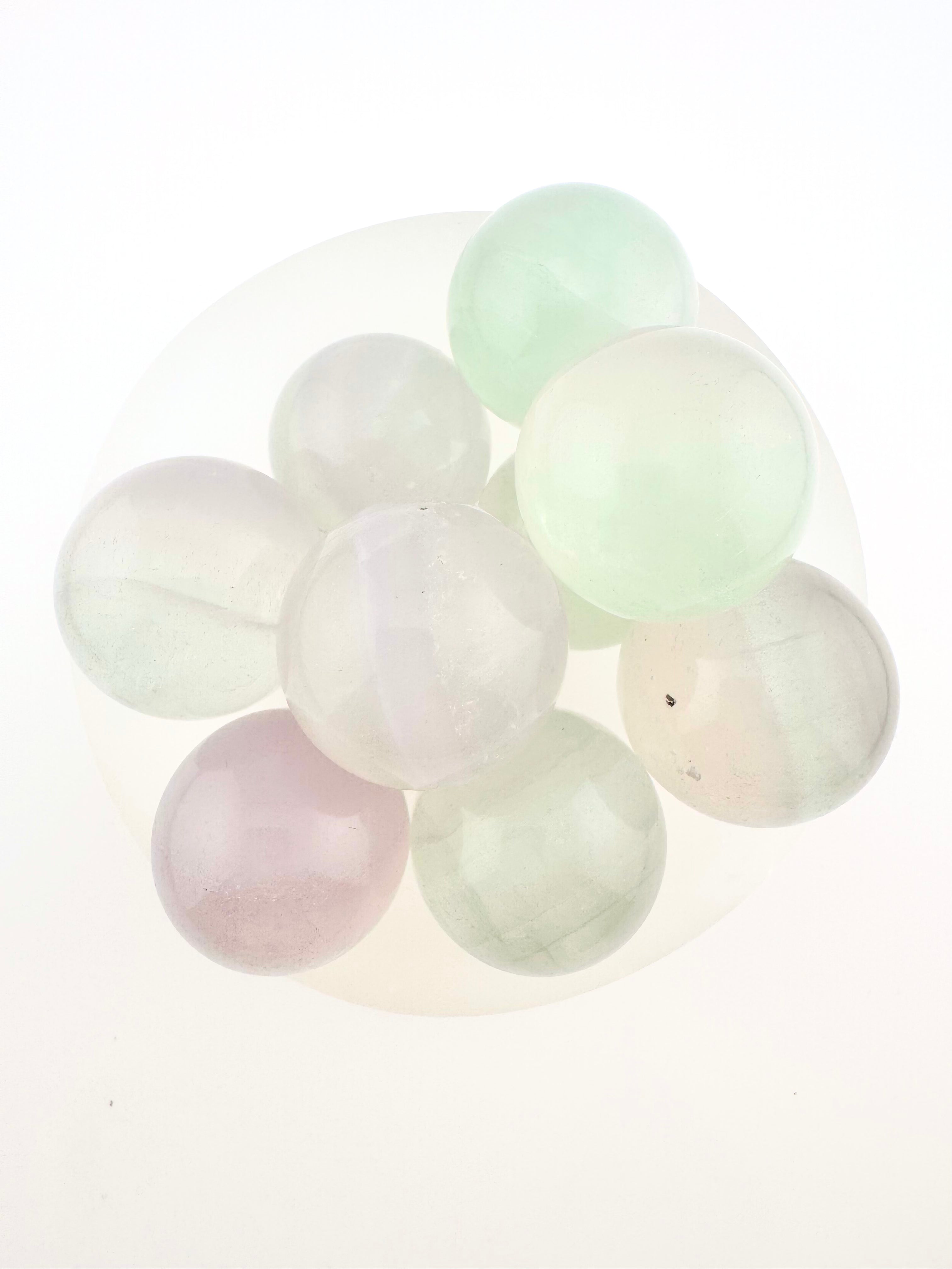 Pastel Fluorite Mini Spheres