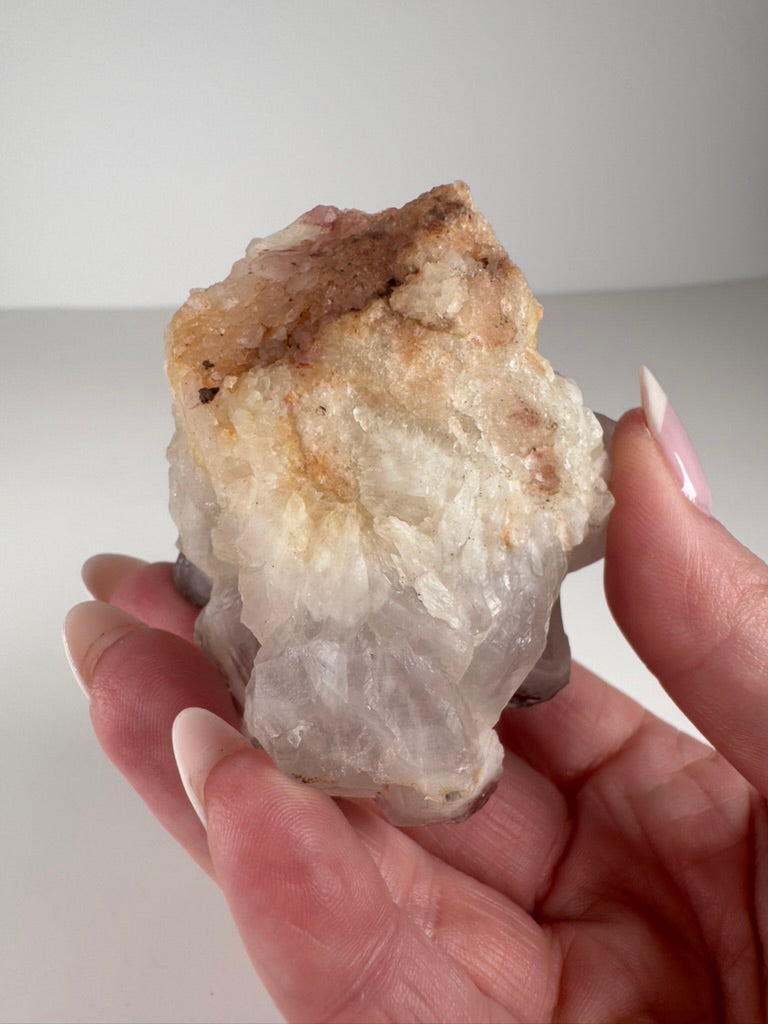 Hematite-Stained Quartz Cluster