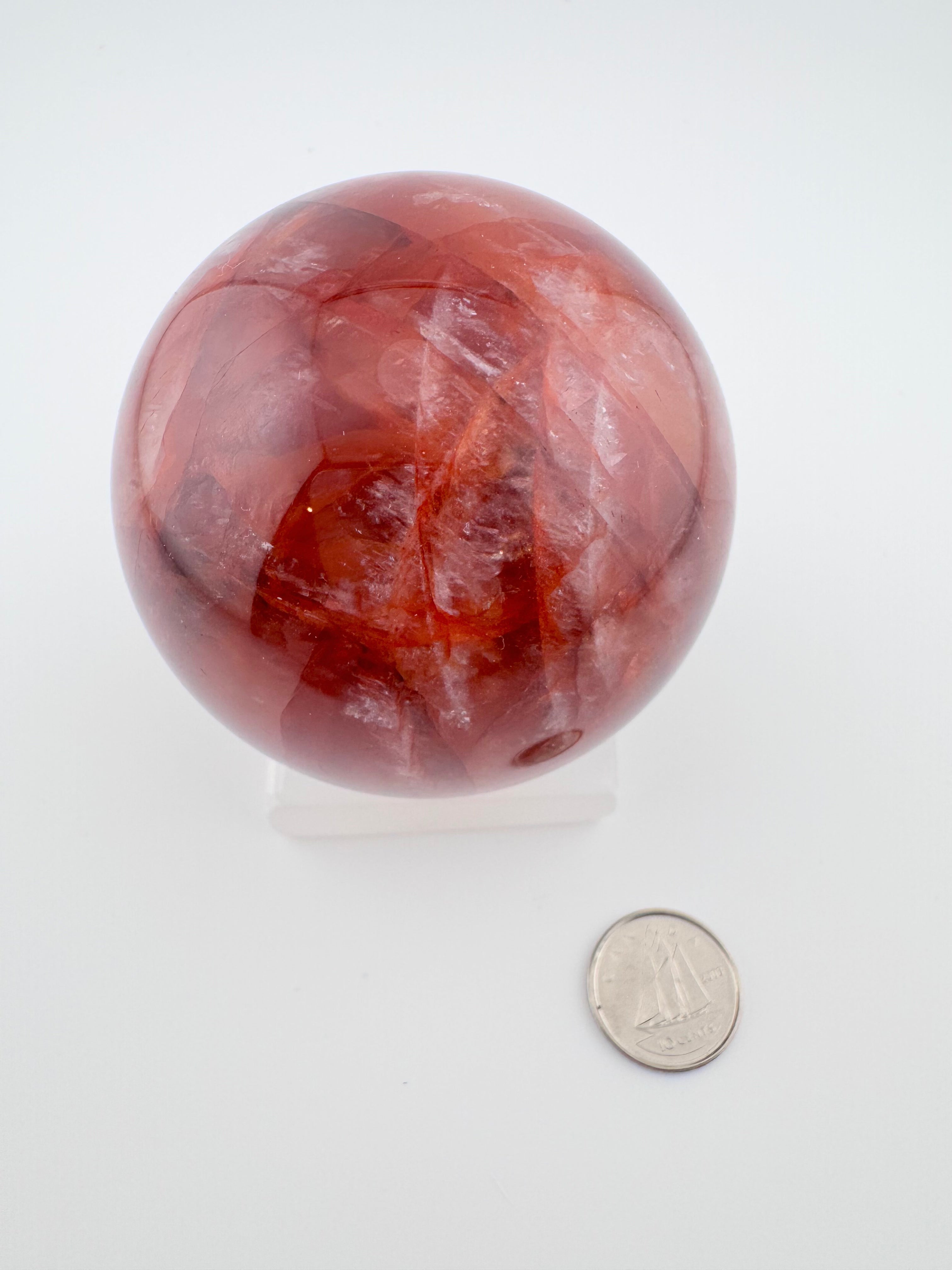 Fire Quartz Sphere