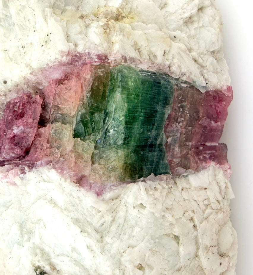 Watermelon Tourmaline in Albite & Quartz