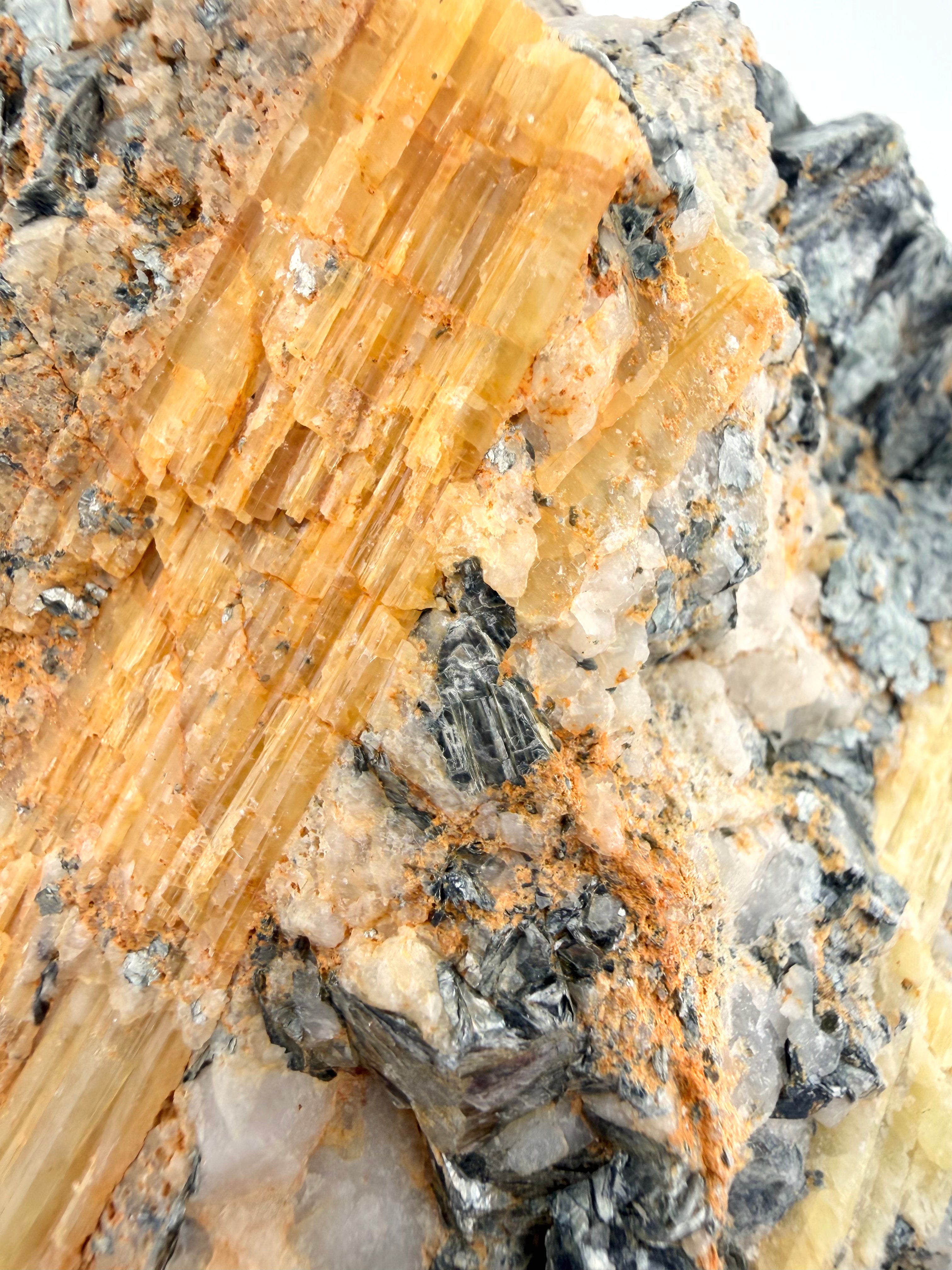 Yellow Tourmaline, Quartz and Mica