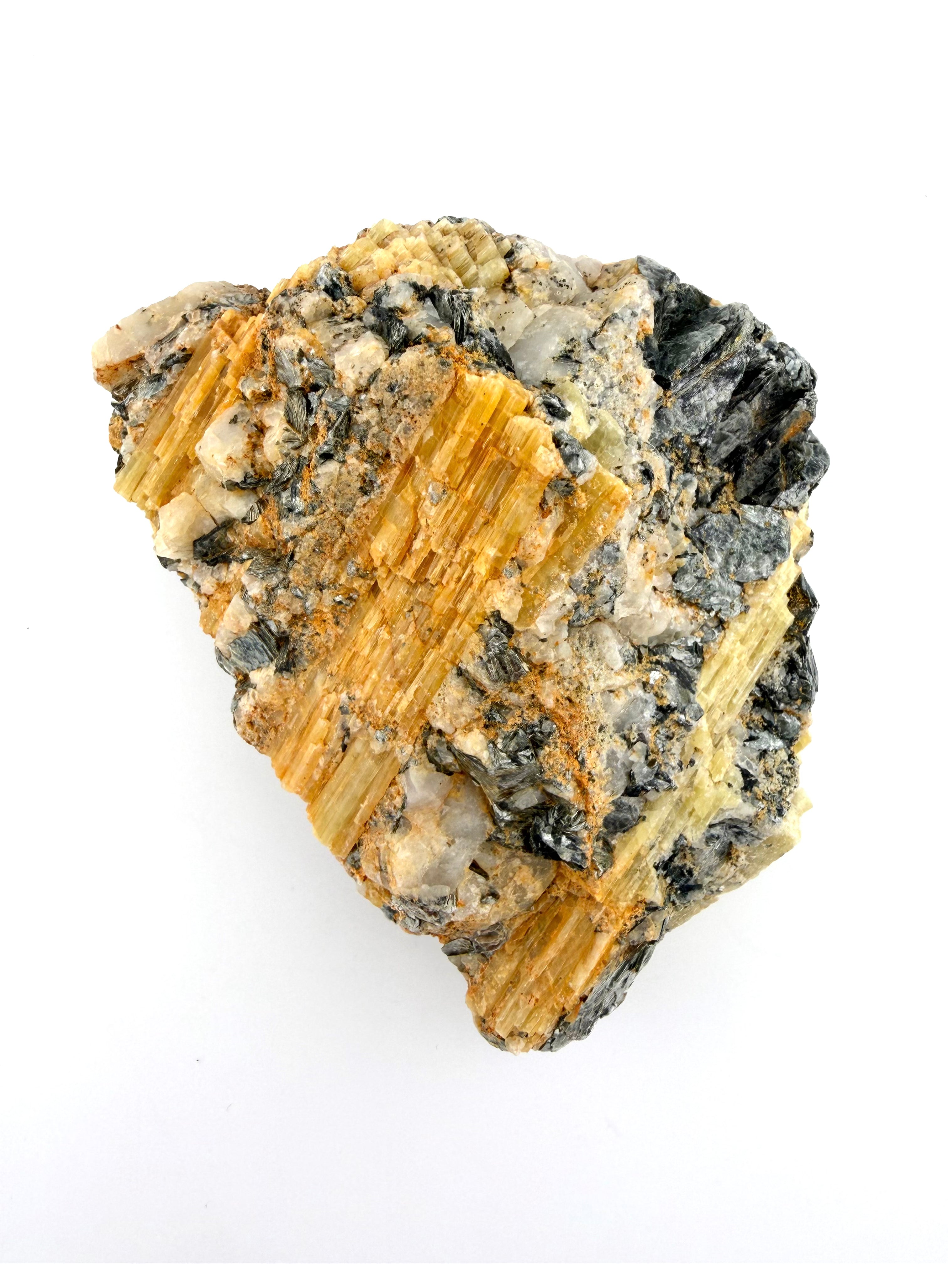 Yellow Tourmaline, Quartz and Mica