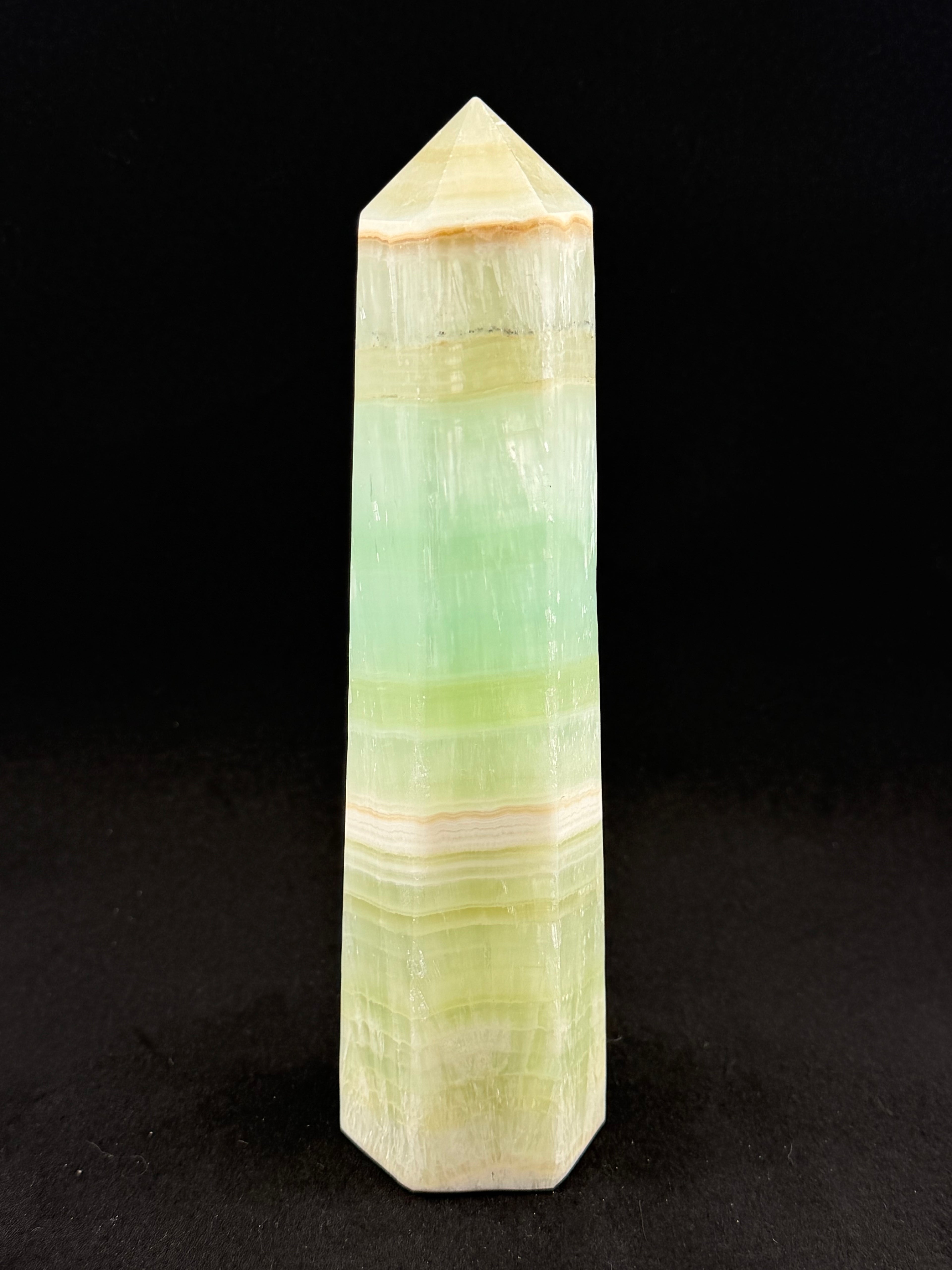 Pistachio Calcite Obelisk