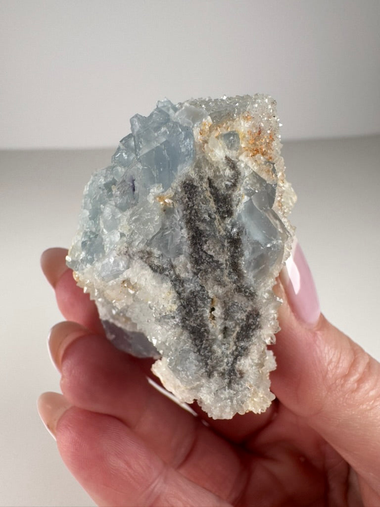 Blue Sugar Fluorite from Beijing