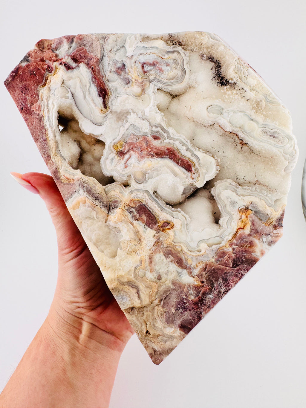 1.7kg Mexico Lace Agate Freeform with Natural Druzy