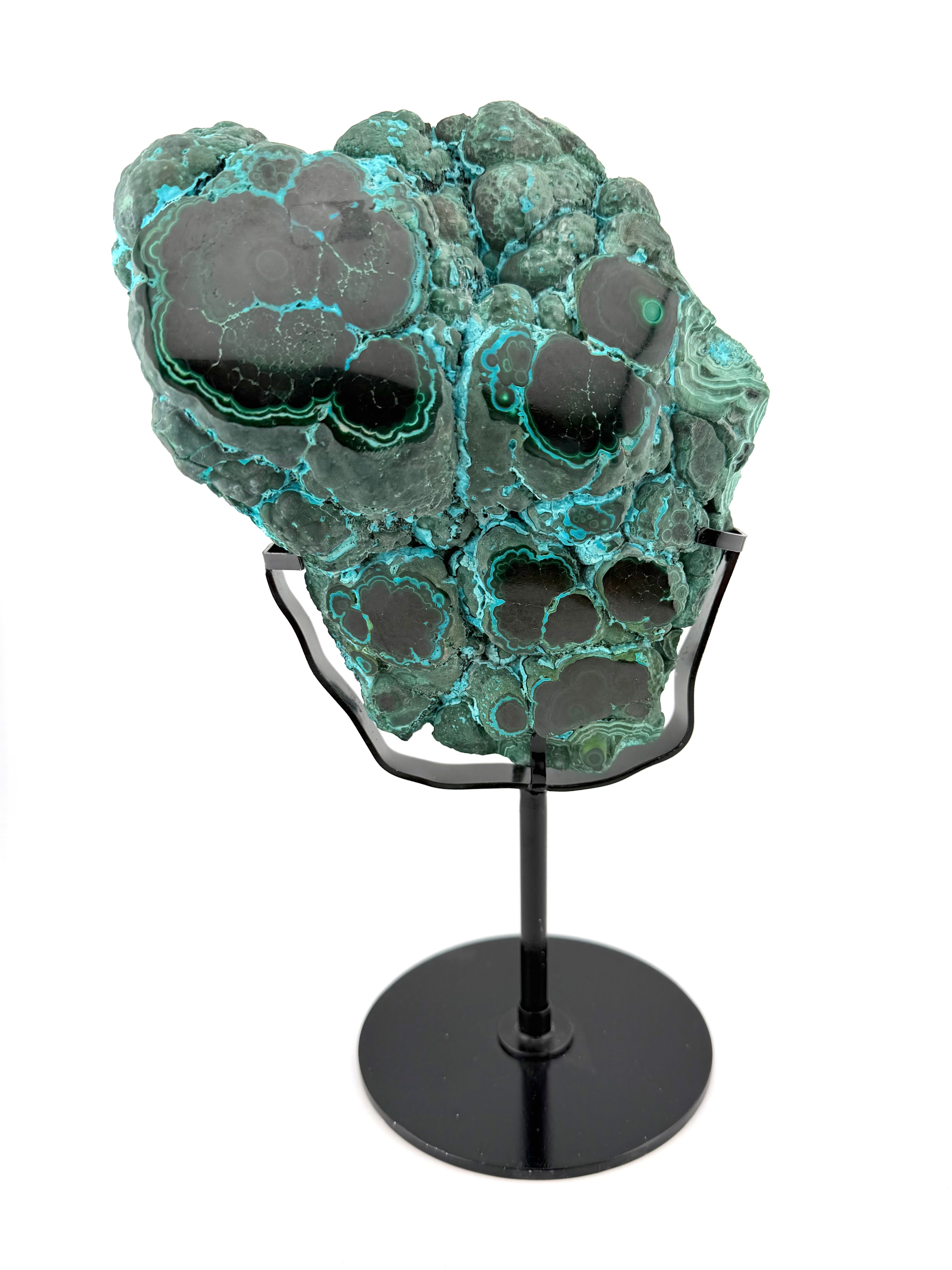 Botryoidal Chrysocolla with Malachite