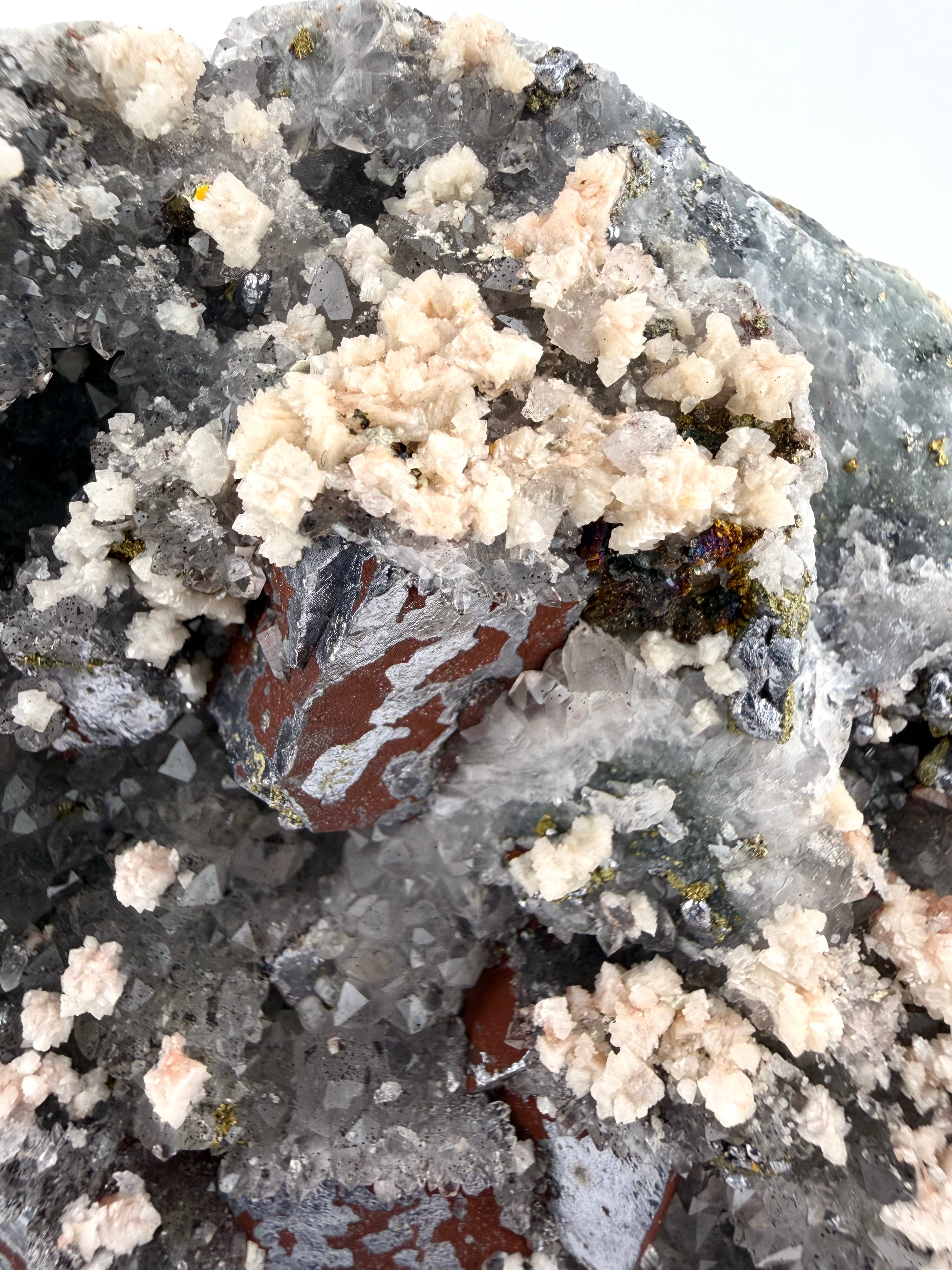 Quartz with Dolomite & Pyrite