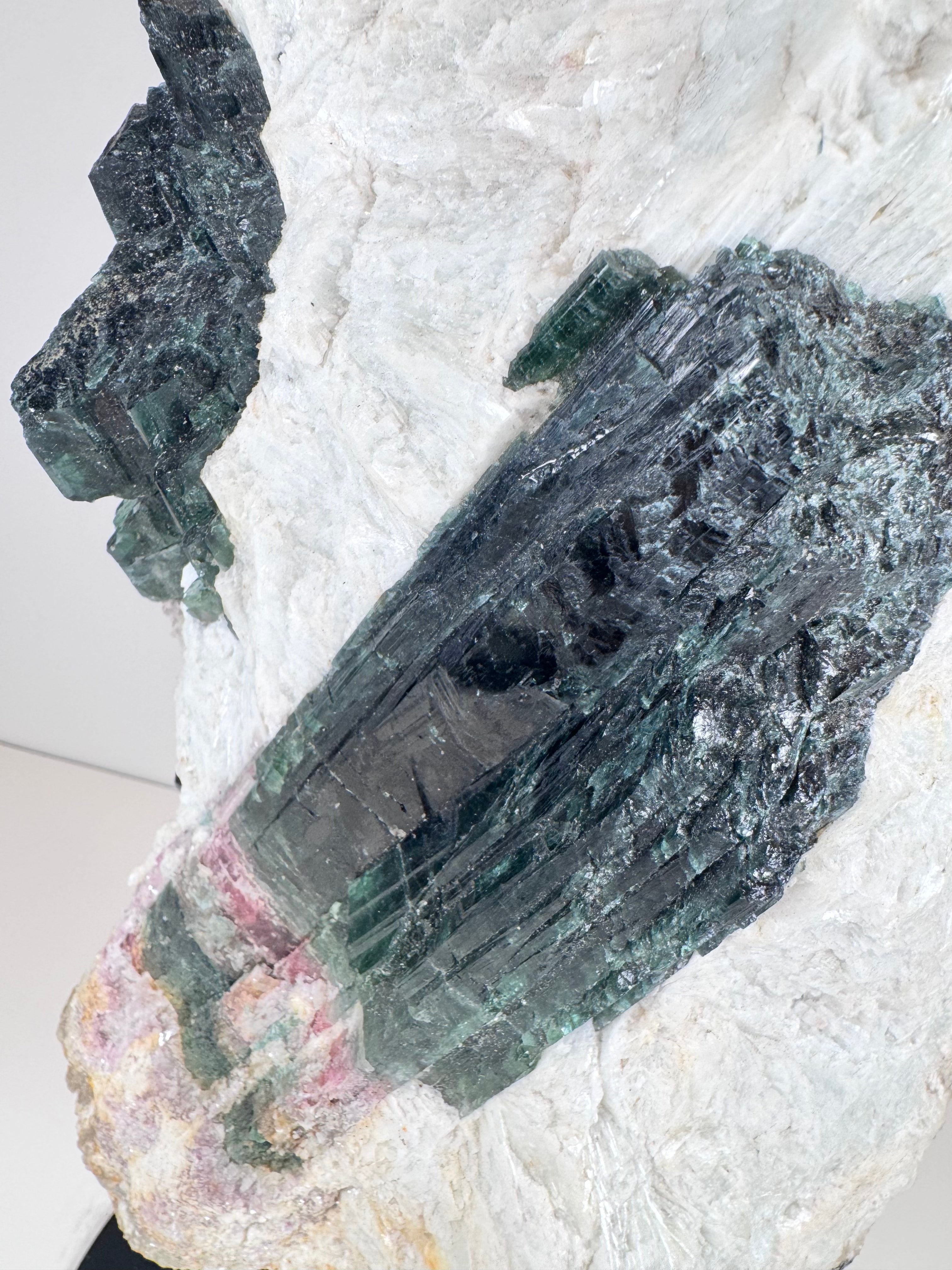 13kg Watermelon Tourmaline on Albite Matrix from Madagascar