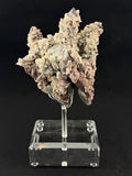 Sugar Quartz Cluster with Feather Calcite – Huanggang Mine, Inner Mongolia