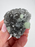 Prehnite with Clear Quartz
