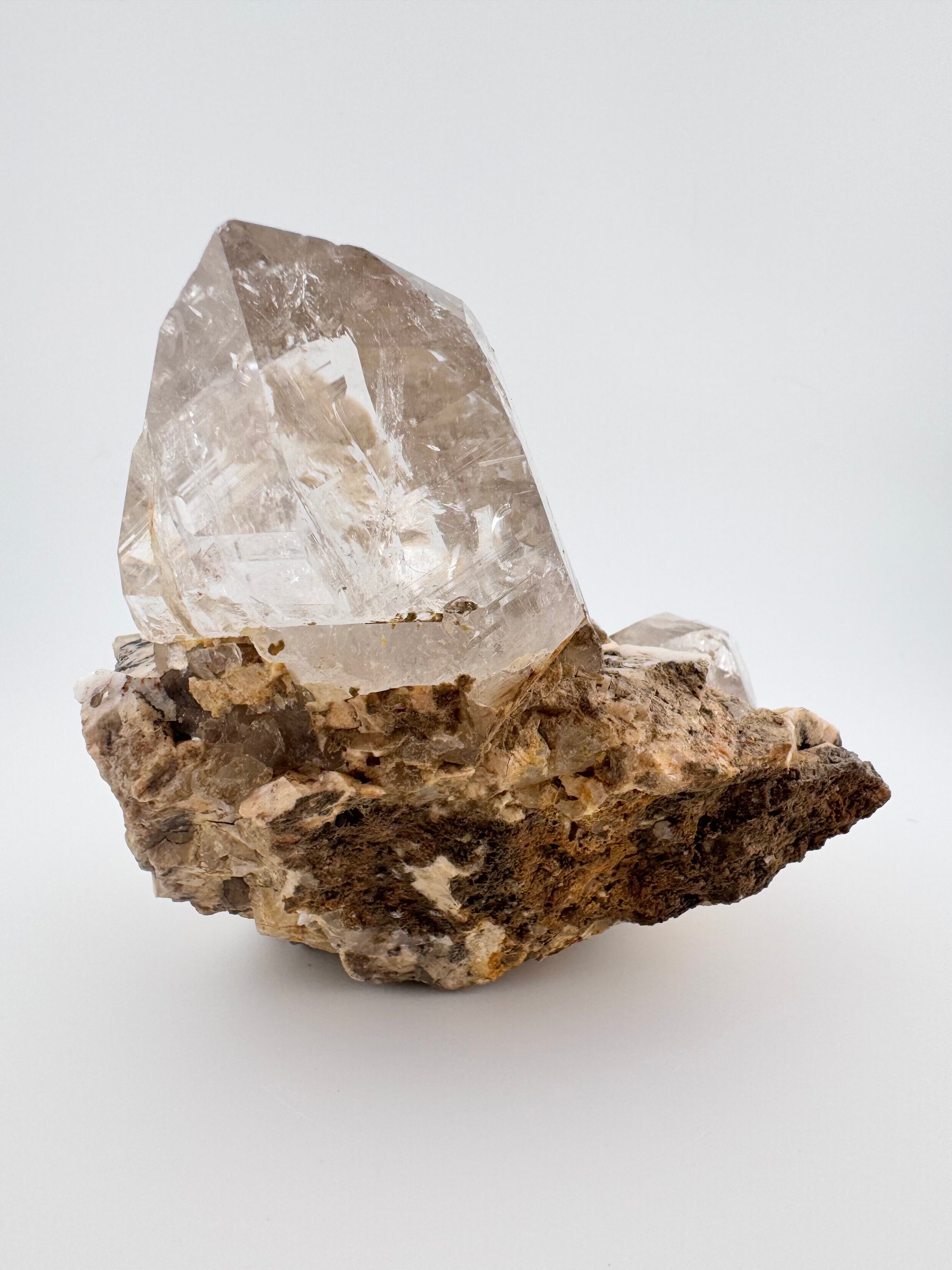 Himalaya Quartz and Golden Mica on Feldspar