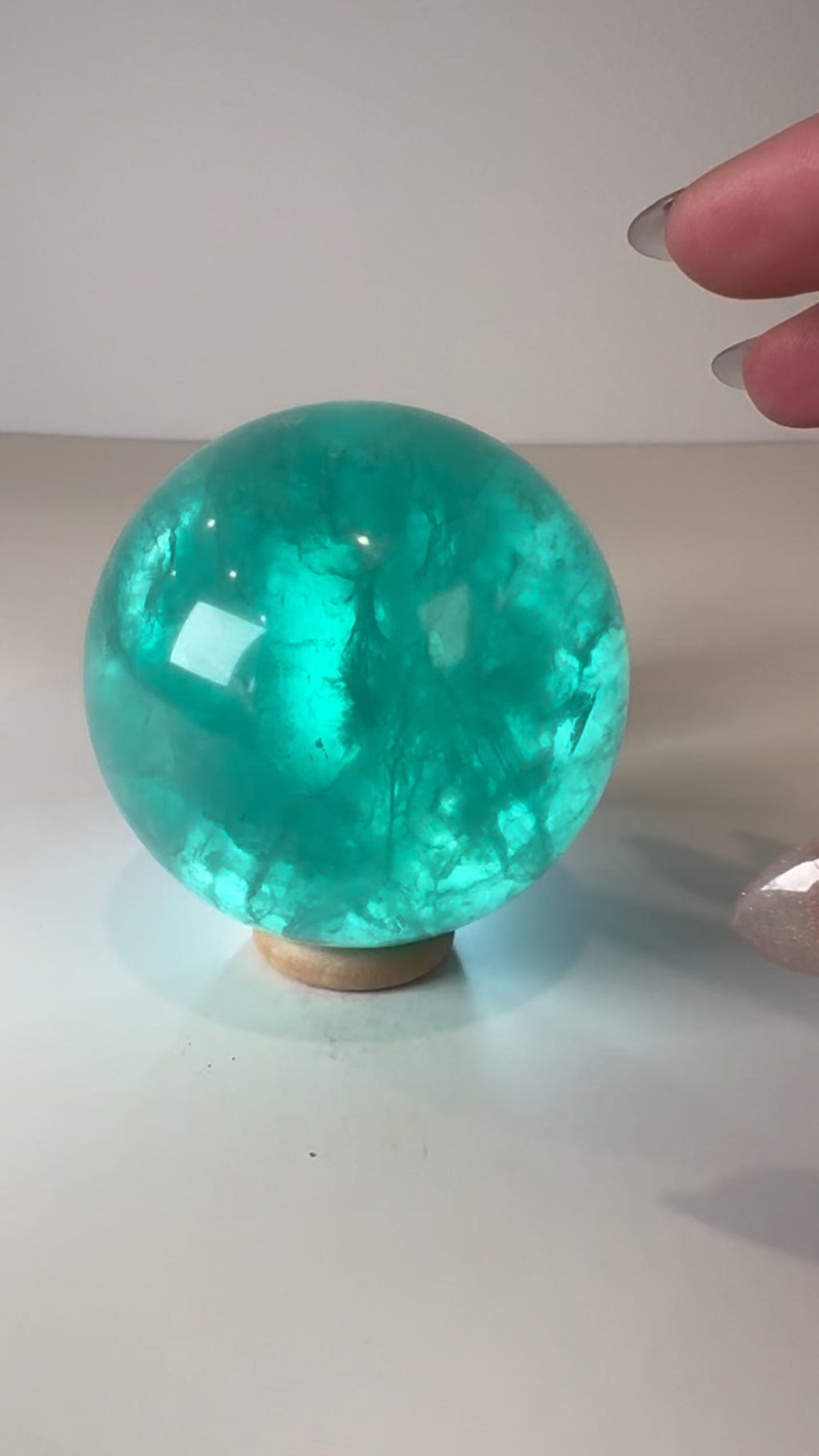 Green Fluorite Sphere