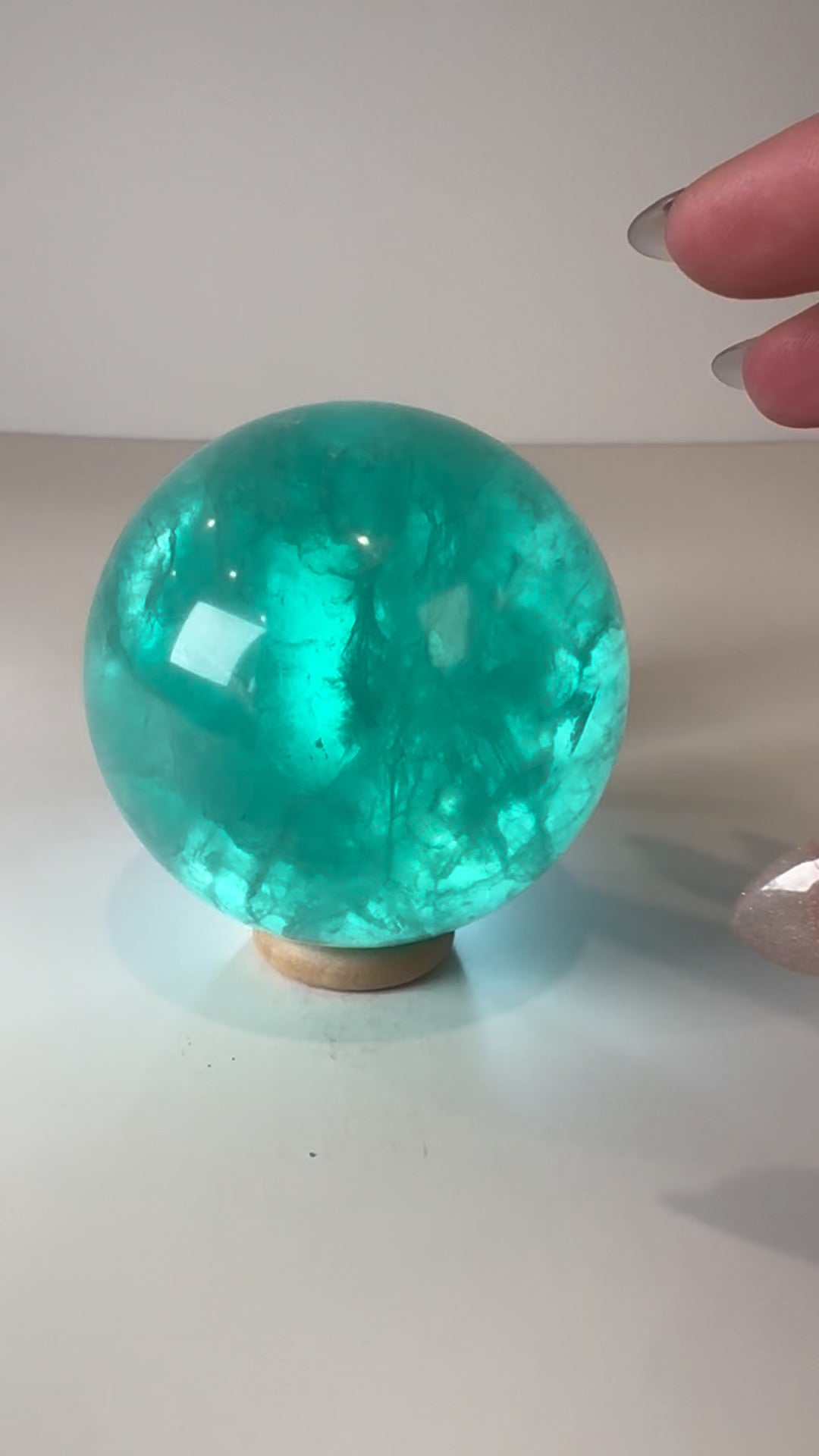 Green Fluorite Sphere
