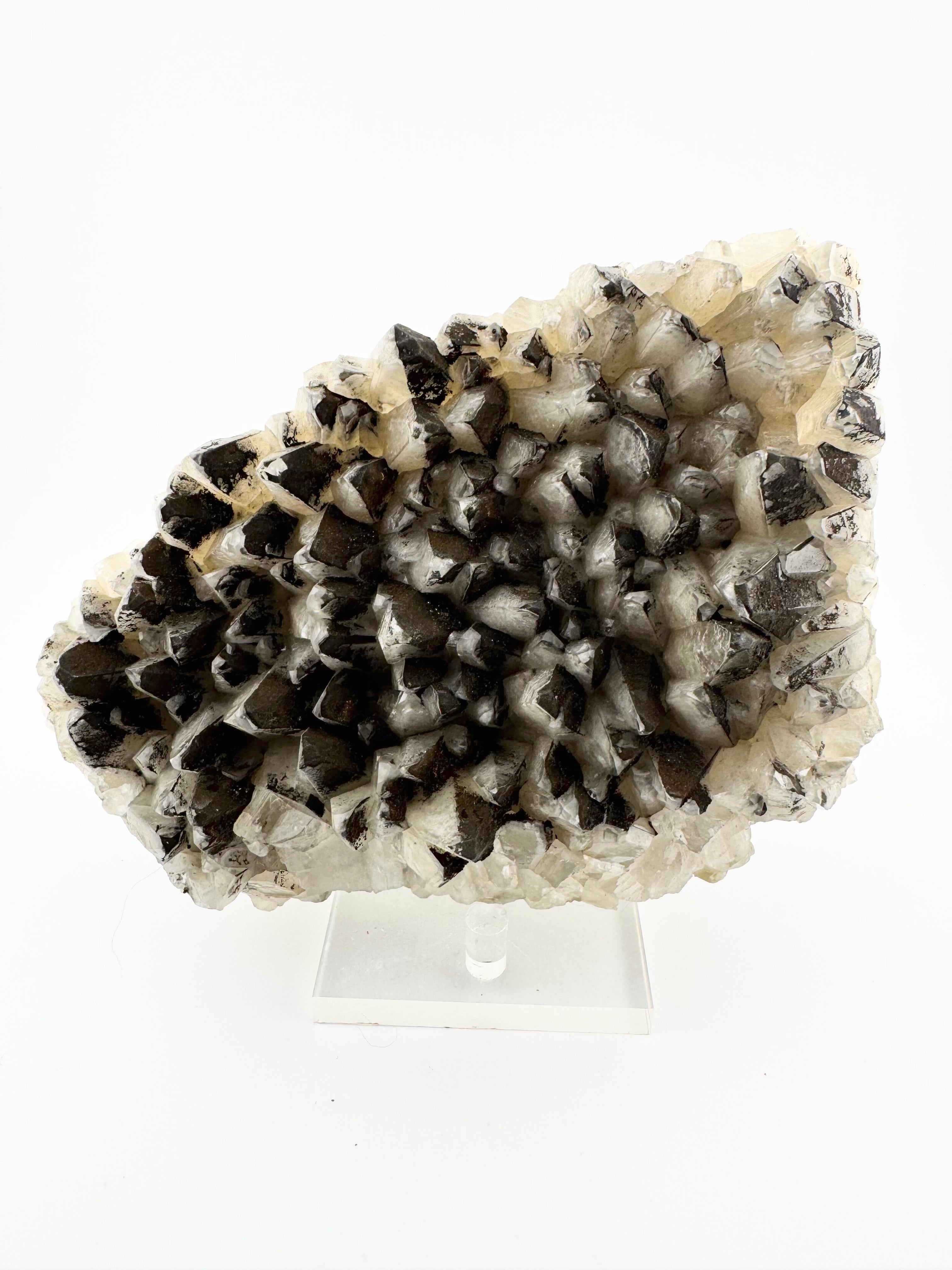 Dog Tooth Calcite with Rainbow Chalcopyrite