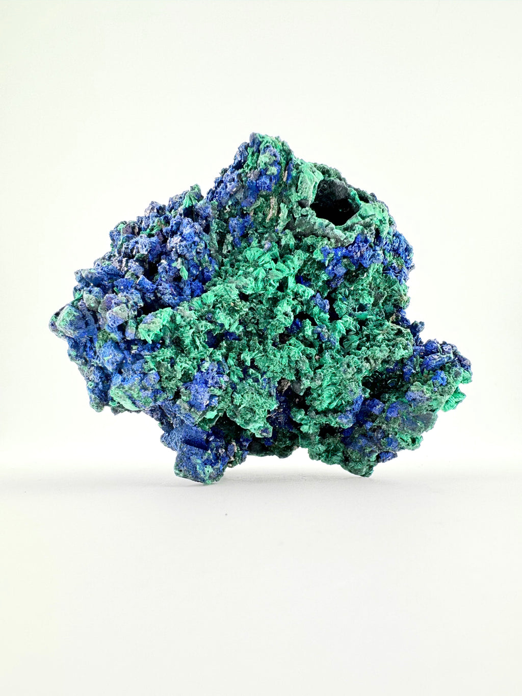 Azurite with Malachite