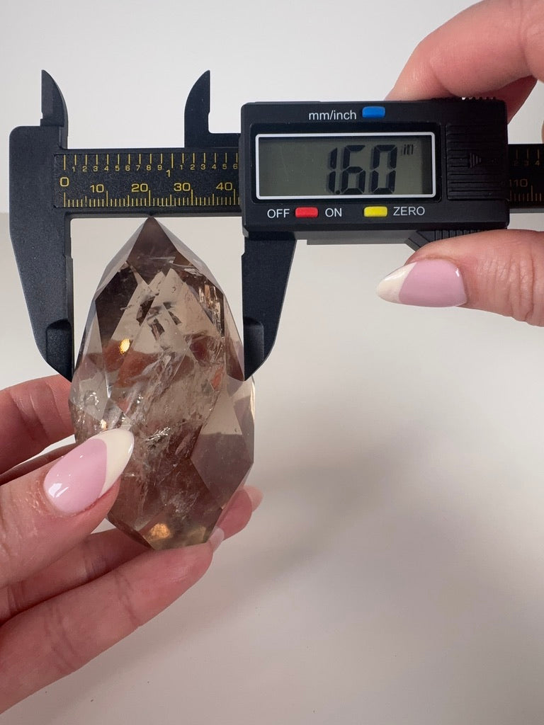 Faceted Smoky Quartz Freeform