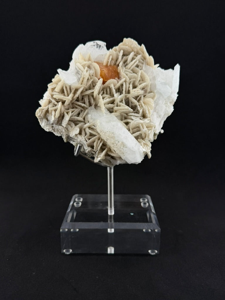 Aquamarine, Scheelite and Muscovite, Sichuan, China