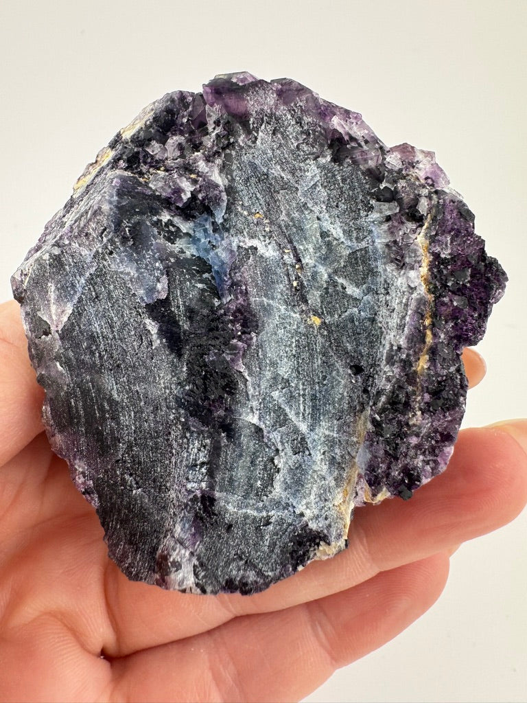 Gilded Iridescent Purple Fluorite