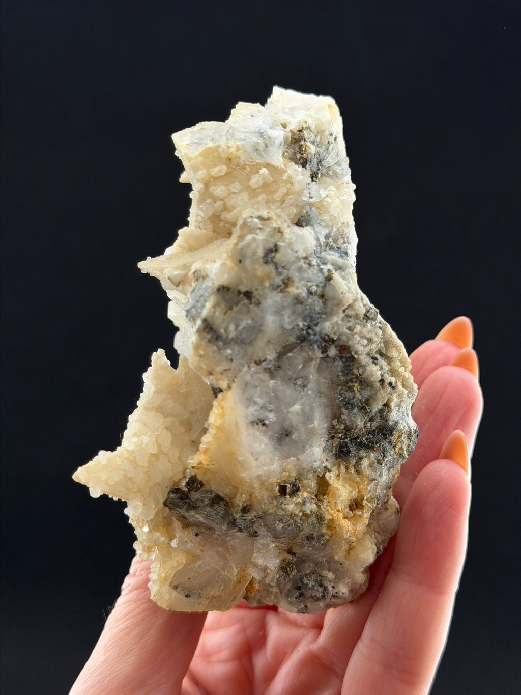 Calcite with Chalcopyrite, Madan Ore Field, Bulgaria