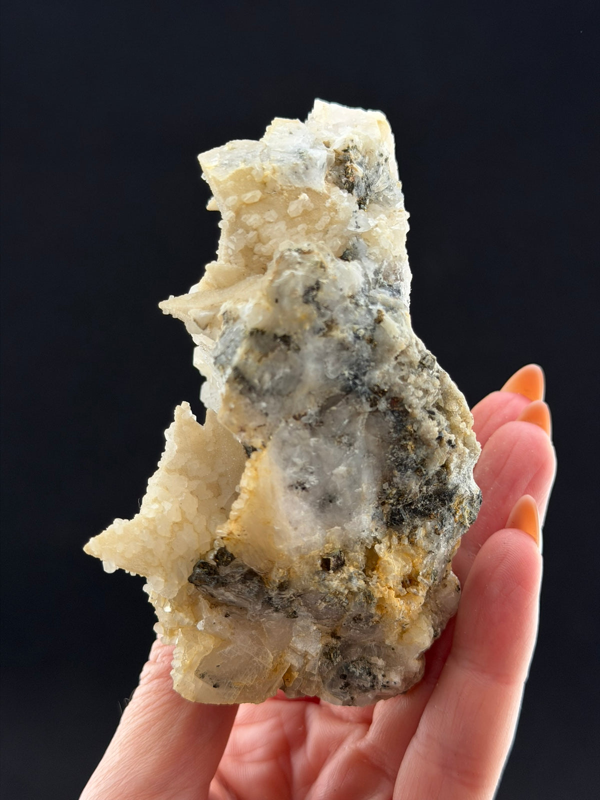 Calcite with Chalcopyrite, Madan Ore Field, Bulgaria