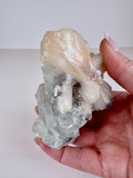 Green Apophyllite and Peachy Stilbite