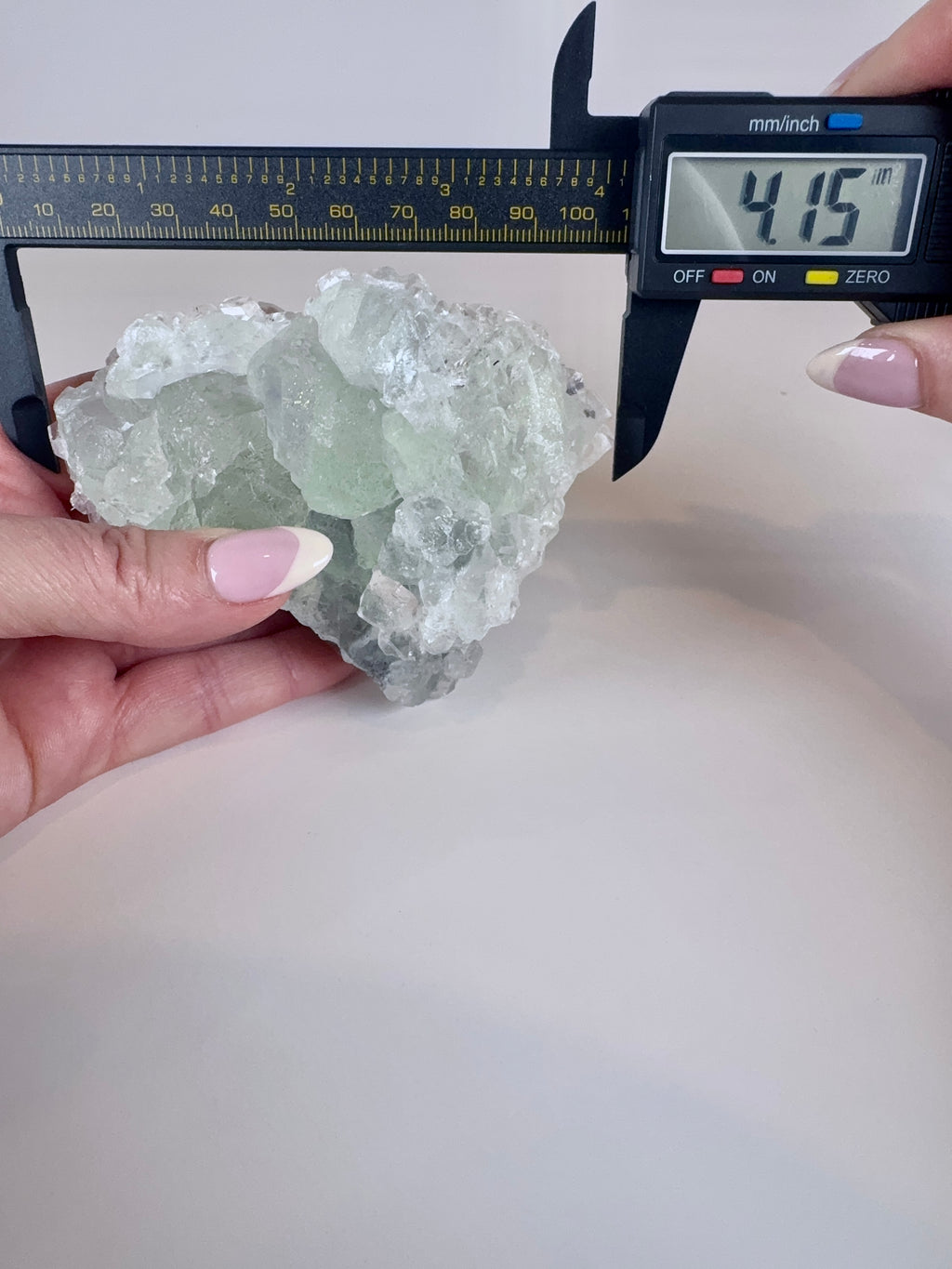 Green Fluorite and Benz Calcite from Fujian