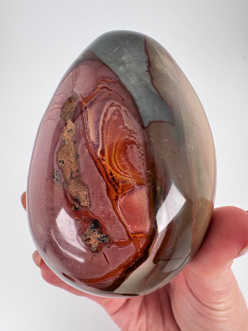 Polychrome Jasper Egg from Madagascar