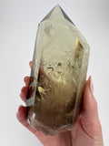 Citrine Point with Phantom Inclusions